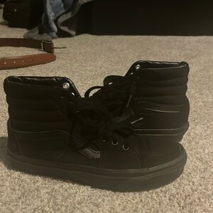 All black leather interior vans high tops